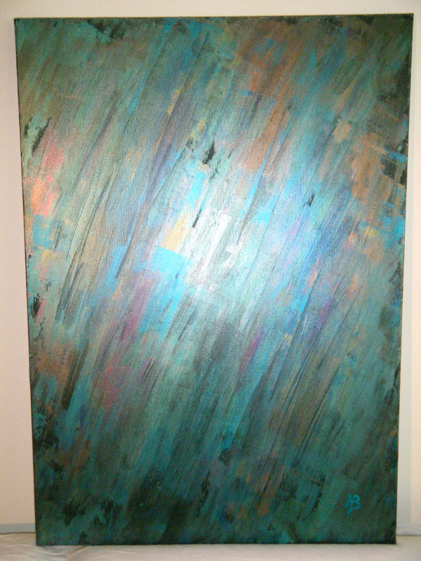 Påfugl (50 x 70)
